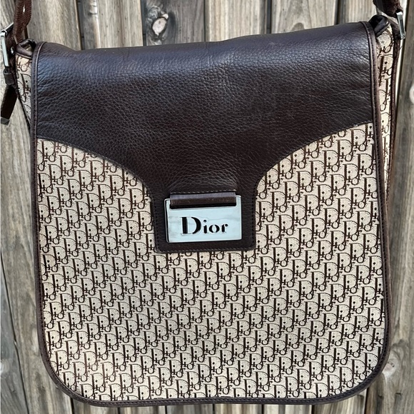 Dior Handbags - CHRISTIAN DIOR Street Chic Trotter Shoulder
Bag Brown